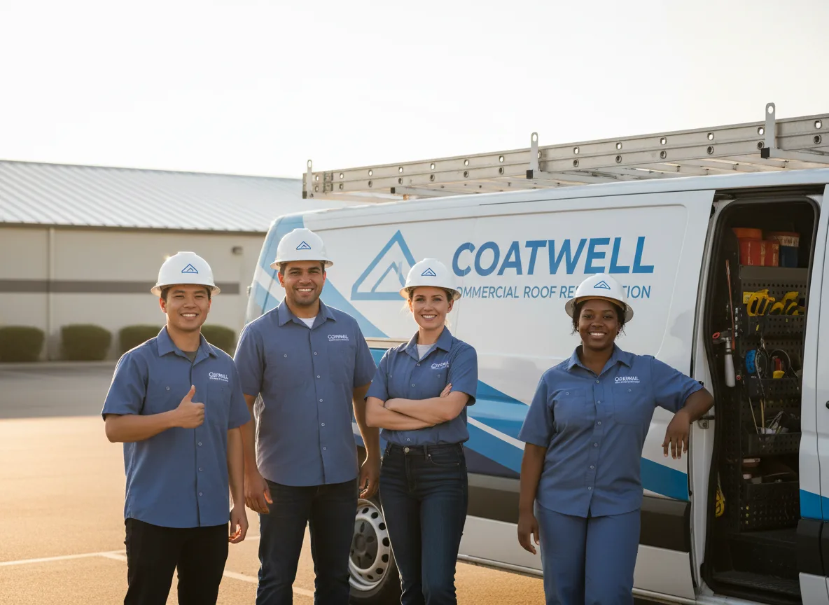 Commercial roof coating company in Hepler, KS