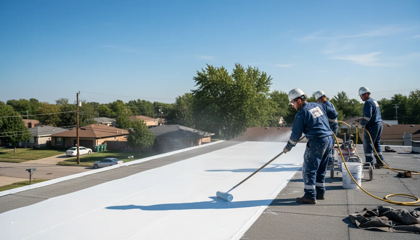 Commercial roof coating in Hepler, KS near me